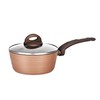 NutriChef Saucepan Pot with Lid - Non-Stick Stylish Kitchen Cookware