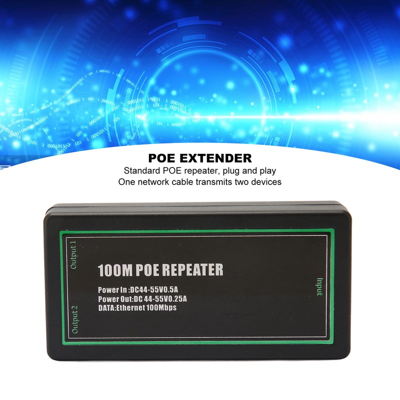 POE Extender Standard Gigabit Monitoring Signal Repeater Splitter for IP