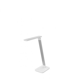Offices To Go LED Desk Lamp White with Tungsten Accents Adjustable Arm and Shade