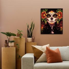 CAYUDEN Paint by Numbers Adults, 40 x 50 cm, Acrylic Paints, Landscape Painting by Numbers Schipper for Adults, Beginners, Children, Painting Set with 3 Brushes, Watercolour Paints, Adult Paint by