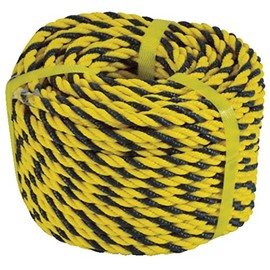 TRUSCO Tiger Rope, 3-strand, 24.6 x 98.4 ft (7.5 x 30 m) TTR-7.5-30