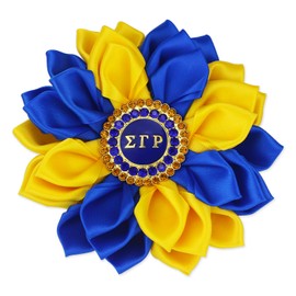 Sigmaa Gamma Rho Flower Brooch Pin for Women 1922 SGRho Gift Greek Sorority Brooch Paraphernalia Jewelry for Soror Sisterhood (SGR Flower Pin)