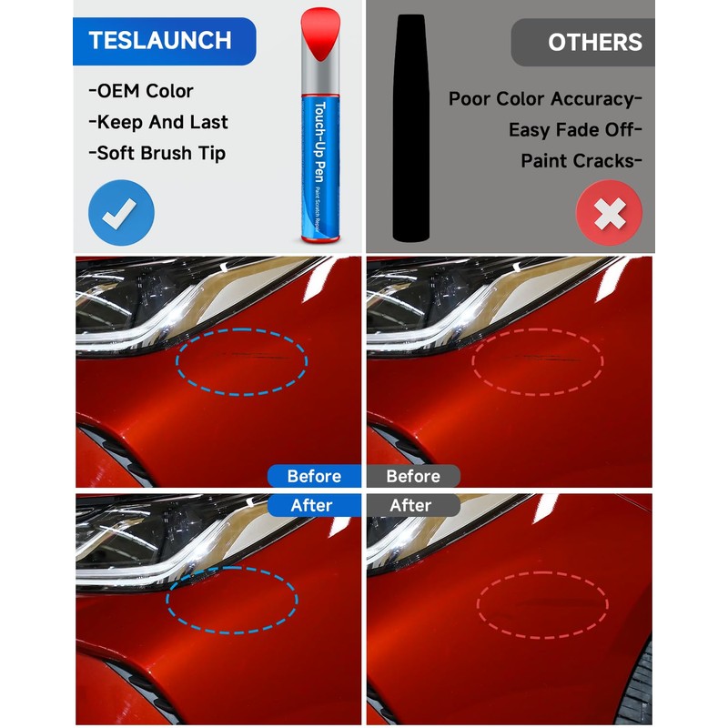 3T3 Ruby Flare Pearl Touch Up Paint Compatible with Toyota