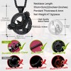 Retro Viking Necklace Mens Raven Pendant Neck Chains for Female