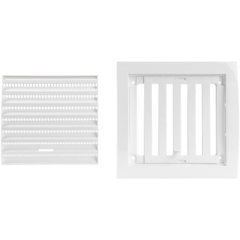 Repa Market White Adjustable Ventilation Grill - Louvered Air Vent