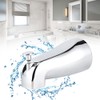 Wall Mounted Electroplate Bathtub Faucet Concealed Tub Spout with Pull