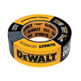 DEWALT Ultra-Tough Black Duct Tape, 12 Roll Multi-Pack, 1.88 in x 30 yd