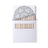 eBuyGB 12 Piece Mandala Colouring Pages & Pencil Set, Stress