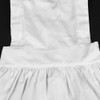 Princess Ruffles Hem Cotton Apron Adjust Waist Women Girl White