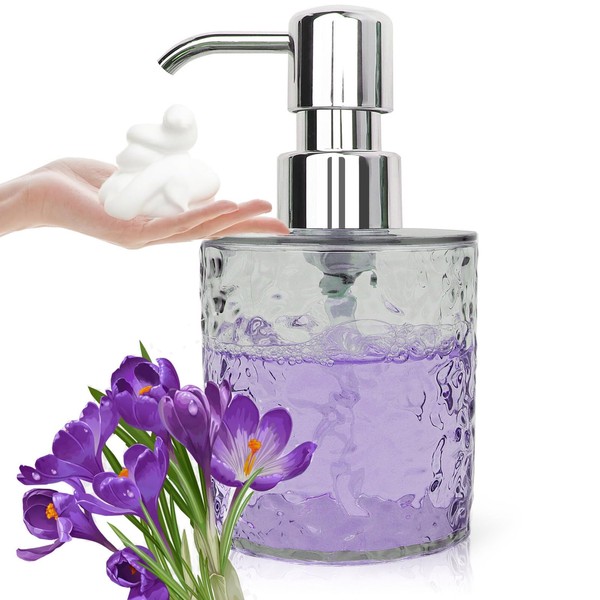 Foam Soap Dispenser, 300ml Plastic Foam Pump Bottle, Clear Hand