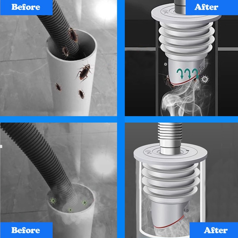 Anti-Odor Floor Drain Plug Sewer Pipe Seal Ring Sealing Cover