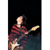 URAWESO Red and Black Goth Distressed Stripe Knit Sweater Dress