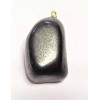 Natural Tumbled Shungite Crystal Mineral Pendant Without Chain