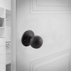 Design House Ball Dummy Door Knob in Matte Black