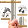 KAMANINA 1 Inch Double Curtain Rods for Windows 72 to