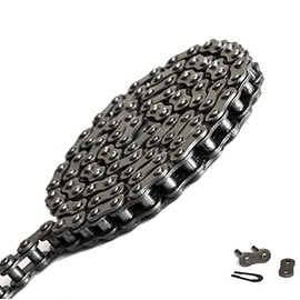 Jeremywell 40 Roller Chain 3 Feet with 1 Connecting Link for Go Karts, Mini Bikes, Scooters, ATV, MTV, Dirt Bike and Other Industrial Machinery