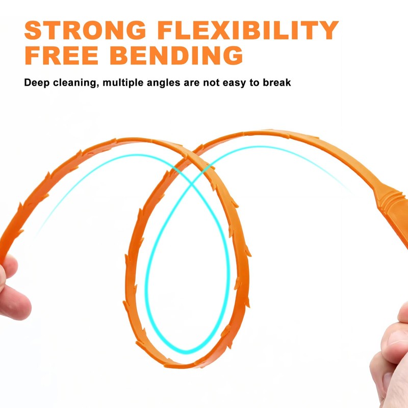 Drain Clog Remover, Effective Drain Snake Hair Drain Clog Remover,