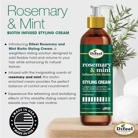 Difeel Rosemary & Mint Crema Para Peinar Con Biotina