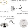 SZKKQKJ Magnetic Hooks, 8 Magnetic Hooks, Super Strong Magnets with