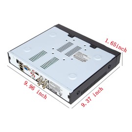 Xenocam 4CH 1080N Hybrid 5-in-1 AHD DVR (1080P NVR+1080N AHD+960H Analog+TVI+CVI) Standalone DVR CCTV Surveillance Security System Video Recorder Motion Detection， Hard Drive not Included