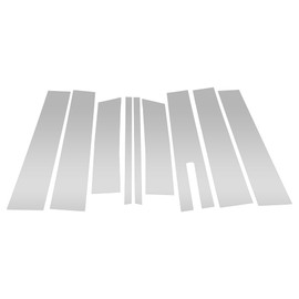 Hihaha Door Pillar Window Trim for Lincoln MKT 2010-2015 Front Rear Left Right Anti Scratch Sticker Pillar Posts Door Outer Exterior Cover 9 Pcs Silver Tone