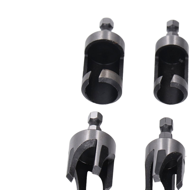 8PCS Set Wood Plug Cutter Drill Bit Hex Shank 4PCS