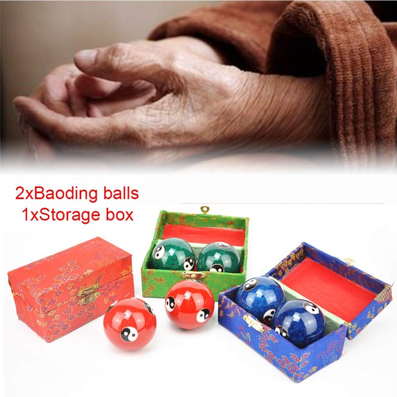2 Pcs Baoding Balls, Chinese Health Exercise Stress Balls, Meditation
