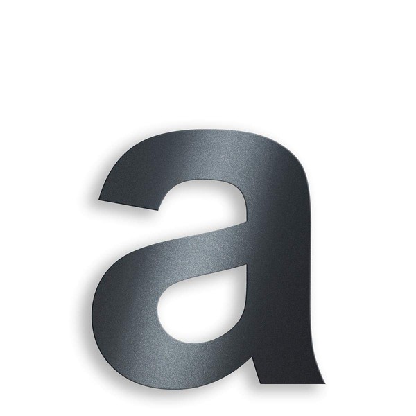 Metzler House Number Made of Solid Steel in Anthracite RAL