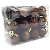 Small Minnie Christmas decorative baubles matte glossy glitter 24 Pack 3