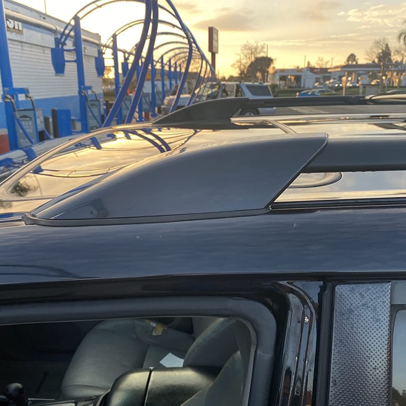 HIGH FLYING Black Roof Rails Rack Leg Cover End Cap