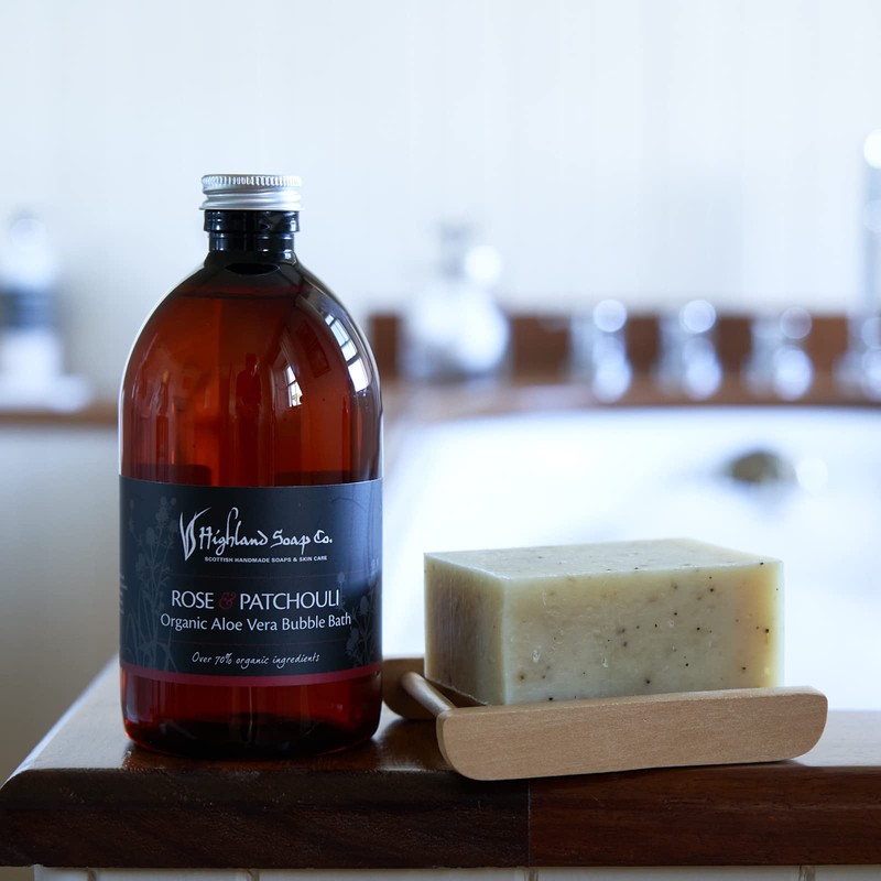 The Highland Soap Company Rose & Patchouli Bubble Bath 500