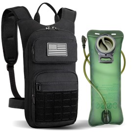 Hydration Backpack Tactical with 3L TPU Water Bladder: Hiking MOLLE Military Day Bag for Hunting for Men Women