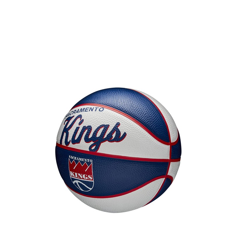 Wilson Mini Basketball Team Retro Sacramento Kings Outdoor Rubber Size:
