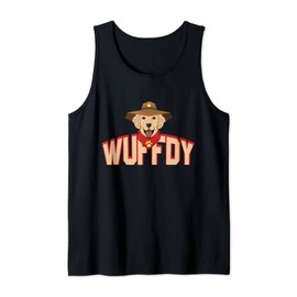 Wuffdy Texan Cowboy Hat Dog Western Lover Puppy Rodeo Tank Top