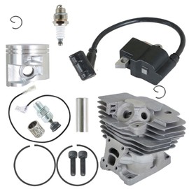 YSMN 47mm Cylinder Piston Ignition Coil Kit Replacement for MS362 MS362C 1140 020 1200 Chainsaw