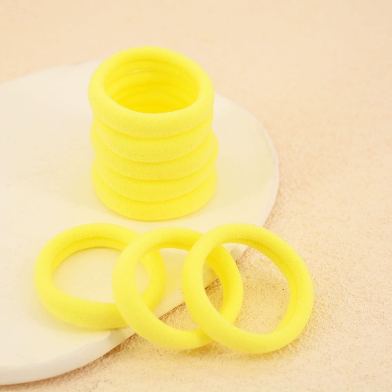 100 Pack Seamless Hair Ties for Women Girls Ponytail Holders