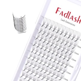 Pre Made Fans Eyelash Extensions 6D-0.07D Curl Mix 8-14mm Pointy Base Premade Lash Extension Fadlash Lashes Fan 6D Pre Made Russian Lashes 0.07mm Premade Volume Russian Lashes