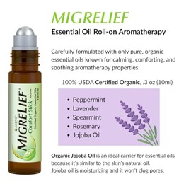 Migrelief Comfort Stick Migraña Dolor Cabeza Aceite Esencial Roll Menta Lavanda 10ml