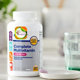 Equate Complete Multivitamin/Multimineral Supplement Tablets, Women 50+, 100 Count + Create Sticker