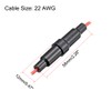 sourcing map Inline Screw Type Fuse Holder 22 Gauge AWG