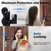 Smart Door Lock 6-in-1 Front Door Lock with Keypad Black