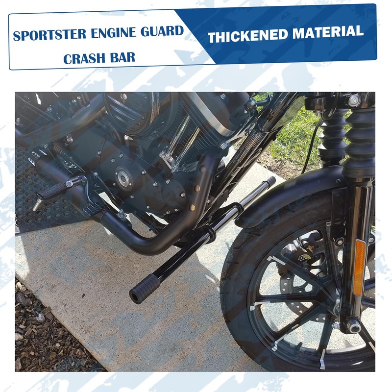 Engine Guard Crash Bar Front Highway Foot Pegs Fit for