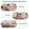 MAXYOYO 3 in 1 Bean Bag Chair, Giant Bean Bag