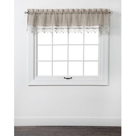 RENAISSANCE HOME FASHION Lillian Valance, 58" X 12", Linen