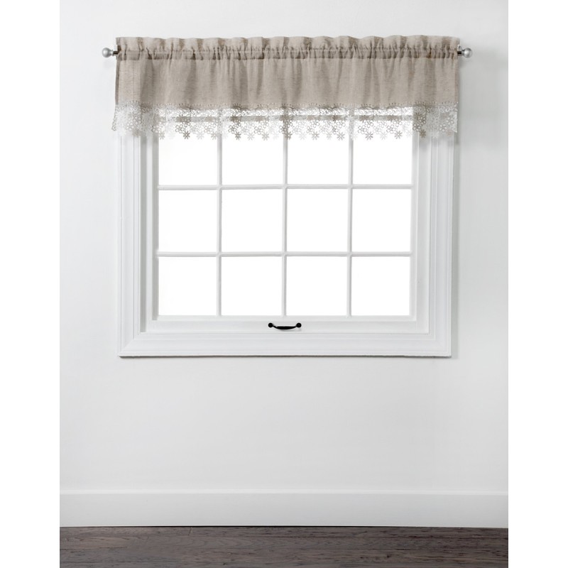 RENAISSANCE HOME FASHION Lillian Valance, 58" X 12", Linen