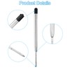 PATIKIL 6pcs 0.7mm Ballpoint Pen Ink Refills, Medium Point, Metal