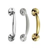 Solmer LTD 152 mm Cabinet Bow Handles Brass Chrome Satin
