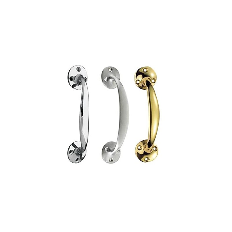 Solmer LTD 152 mm Cabinet Bow Handles Brass Chrome Satin