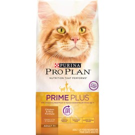 Purina Pro Plan High Protein Senior Dry Cat Food, 7+ Salmon & Rice Formula - 5.5 lb. Bag (Packaging May Vary)