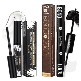 LASHVIEW Lash Bond and Seal & Lash Remover Kit Super Strong Hold 7Day+ Cluster Lash Glue for Sensitive Eyes, Waterproof, Latex Free, Fast Removal Remover with No Residue